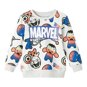 Name It - Filup Marvel Sweatshirt UNB LS, Light Grey Melange
