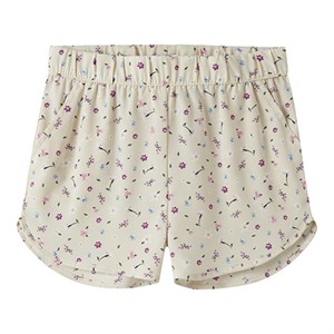 Name It - NKF Vinaya Shorts FFFF Noos, Almond Milk/Cute Flowers