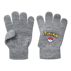 Name It - Skjalm Pokemon Magic Gloves, Grey Melange