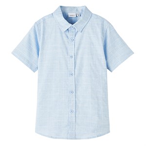 Name It - Huholle Skjorte SS, Medium Blue Denim