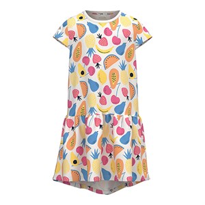 Name It - Vigga Capsl Dress - Frugt, White Alyssum