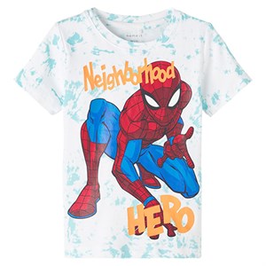 Name It - Aiko Spiderman T-shirt SS, Tibetan Stone