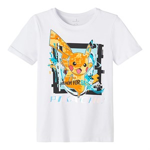Name It - Arenty Pokemon T-shirt SS, Bright White