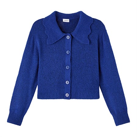 Name It - Natura Short Knit Cardigan, Dazzling Blue