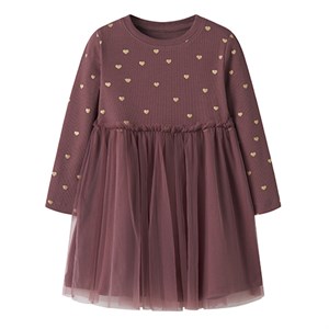 Name It - NMF NADJA LS DRESS NOOS, Wild Ginger