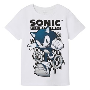 Name It - Nodin Sonic T-shirt SS, Bright White