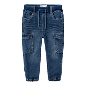 Name It - Ben Baggy R Cargo Jeans 9770-YT Noos, Dark Blue Denim