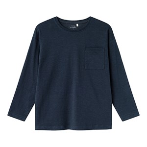 Name it - Vebbe T-shirt LS, Dark Sapphire