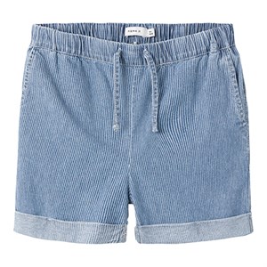 Name It - Bella HW Wide Shorts Noos, Medium Blue Denim
