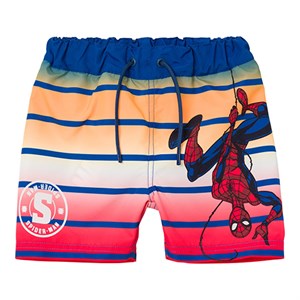 Name It - Melvin Spiderman Long Swimshorts, Set Sail
