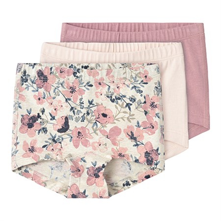 Name It - Tights 3-pak Nostalgia Flower Noos, Nostalgia Rose