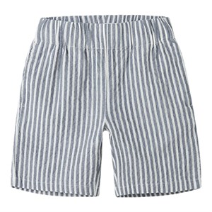 Name It - Fedenis Shorts, Vintage Indigo Stripes/Cloud Dancer