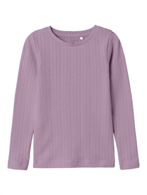 Name It - Salis T-shirt LS, Lavender Mist