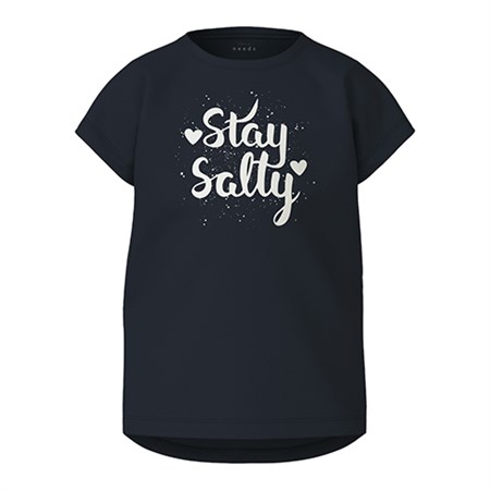 Name It - Vigea Capsl T-shirt - Stay Salty, Dark Sapphire