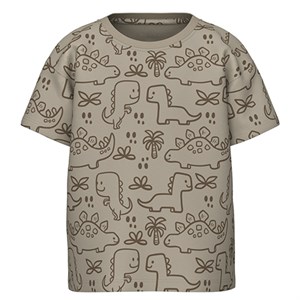 Name It - Valter Loose T-shirt Dinosaur, Pure Cashmere