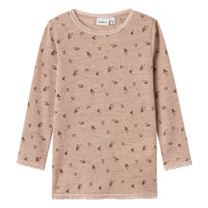 Name it - Wang Wool Needle Top LS Noos, Shadow Gray