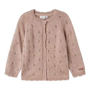 Name It - Wrilla Wool Knit Cardigan, Shadow Gray