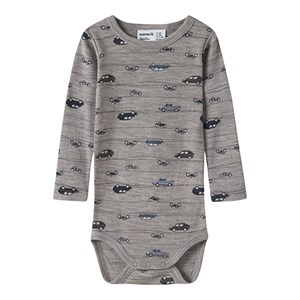 Name It - NBM WANG WOOL RIB LS BODY NOOS - AOP HIGHWAY , Satellite