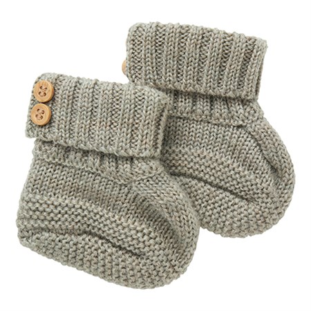 Name It - Wrilla Wool Knit Slippers, Dried Sage