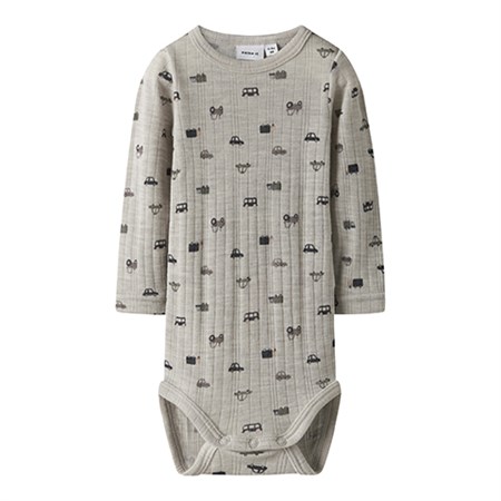 Name It - Wang Wool Needle LS Body Noos, Small Cars/ Nacreous Cloud