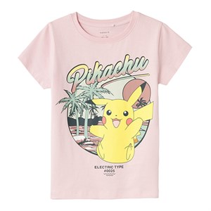 Name It - Axaja Pokemon T-shirt SS, Parfait Pink