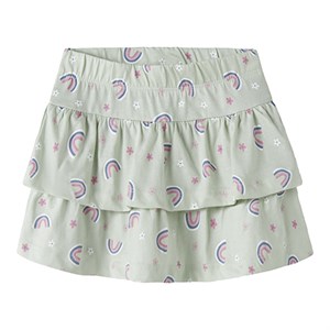 Name It - Vigga Skirt, Pale Aqua Rainbow