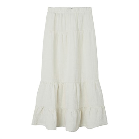 LMTD - Hussa Long Skirt Noos, White Alyssum