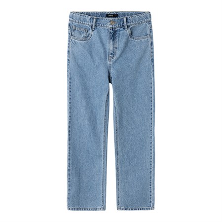 LMTD - Kim DNM Dad Straight Pants Noos, Medium Blue Denim