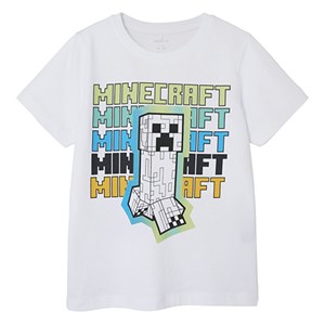 Name It - Jin Minecraft T-shirt SS, Bright White