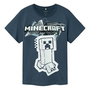 Name It - Jin Minecraft T-shirt SS, Dark Denim