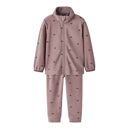 Name It - Spektra Fleece Set AOP, Woodrose