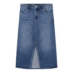 LMTD - Tarianne Denim Long Skirt Noos, Dark Blue Denim