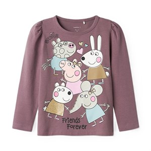 Name It - Amanda Peppapig Top Box CPLG LS, Arctic Dusk