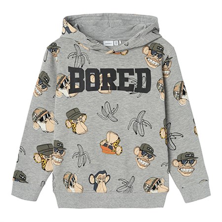 Name It  - Adonis Boredofd Sweatshirt BRU LS, Grey Melange