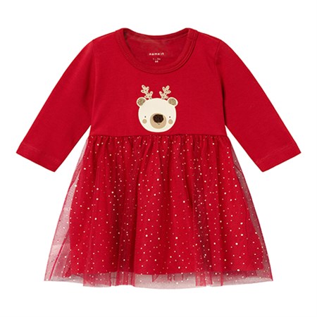 Name It - Richo Dress LS, Jester Red