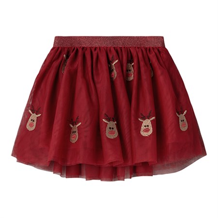 Name It - Veross Tulle Skirt, Jester Red Raindeer