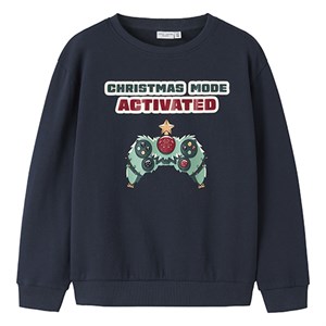 Name It - Vismas Nreg Sweatshirt BRU - Gamer, Navy Blazer