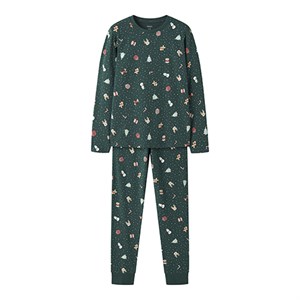 Name It - NKN VISMAS LS NIGHTSET, Botanical Garden AOP Christmas