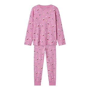 Name It - Vismas LS Nattøj Kids, Fuchsia Pink