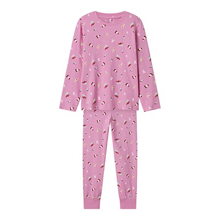 Name It - Vismas LS Nattøj Kids, Fuchsia Pink