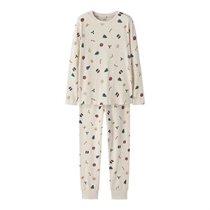 Name It - Vismas LS Nattøj Kids, Ny WhiteCap Gray