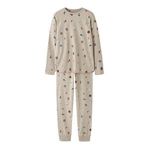 Name It - NKN VISMAS LS NIGHTSET, Pure Cashmere