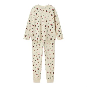 Name It - Vismas LS Nattøj Kids, WhiteCap Gray