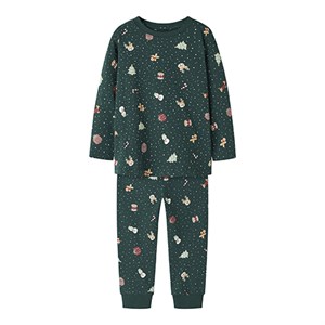 Name It -  NMN VISMAS LS NIGHTSET, Botanical Garden AOP Christmas