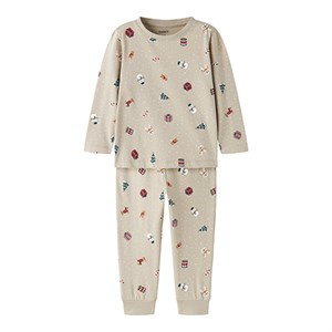 Name It -  NMN VISMAS LS NIGHTSET, Pure Cashmere AOP Christmas