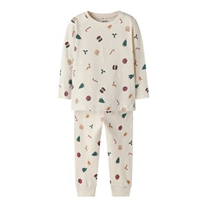 Name It - FORUDBESTILLING Vismas LS Nattøj, Whitecap Gray
