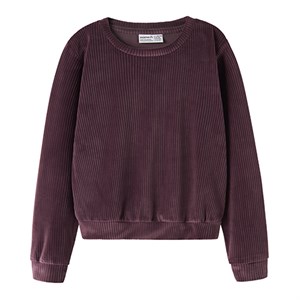 Name It - NKF VELOA LS VELVET SHORT TOP, Catawba Grape