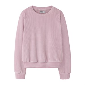 Name It - Veloa Velvet Short Top LS, Keepsake Lilac