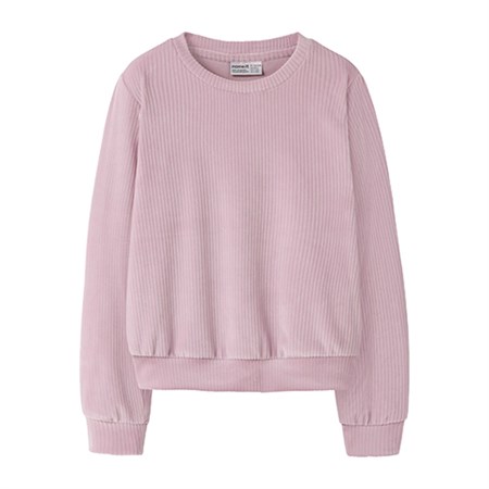 Name It - Veloa Velvet Short Top LS, Keepsake Lilac