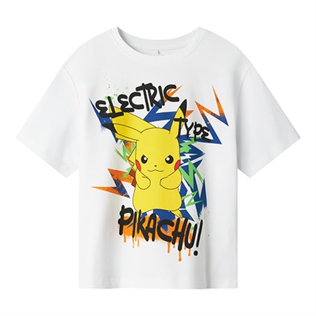 Name It - Ode Pokemon T-shirt SS SKY, Bright White